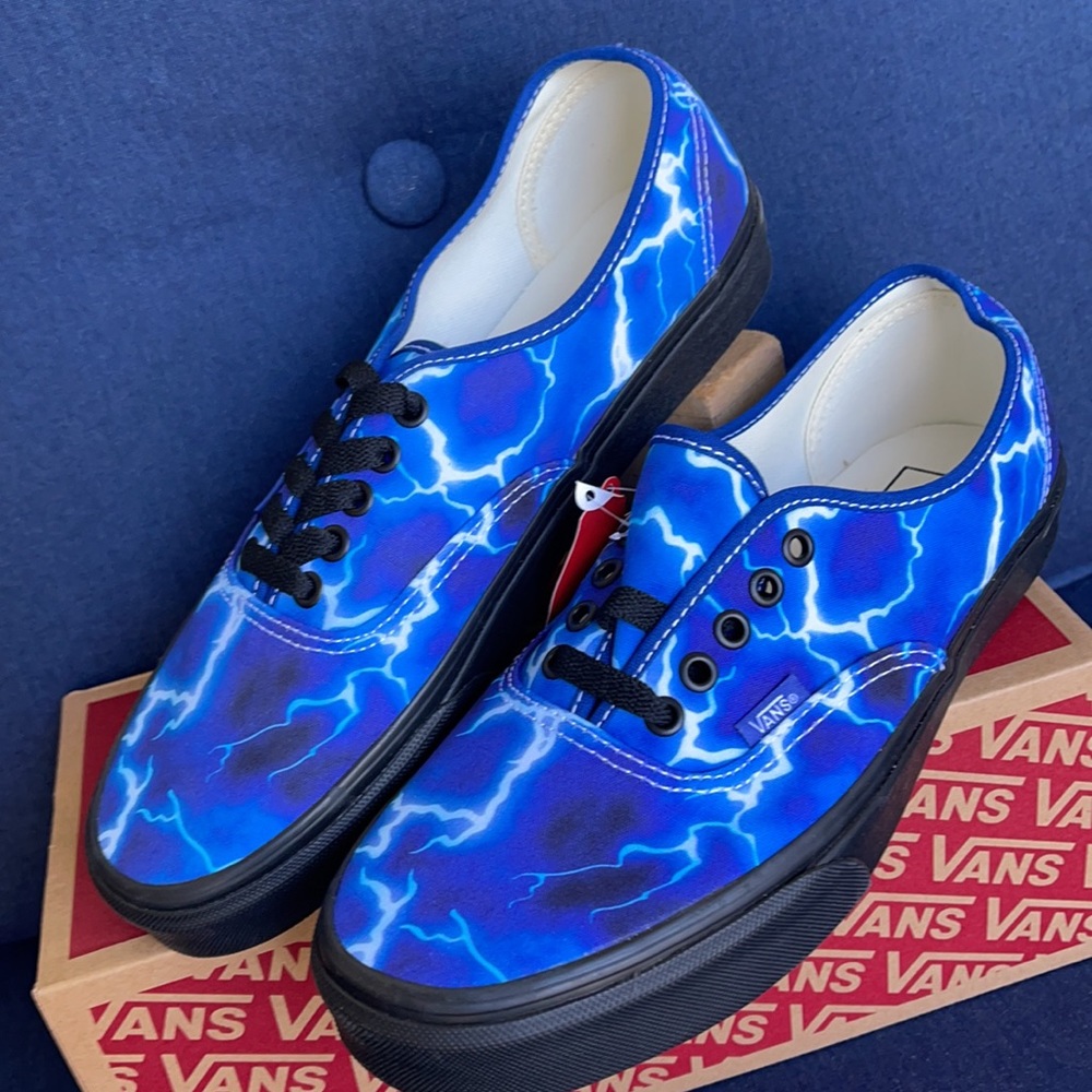 Vans WMNS Authentic Lightning Black/Blue Sneakers - Picture 7 of 16